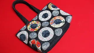 DIY "원" 만으로도 "명품백을 만들 수 있어요!/You can make a "luxury bag" with just a "circle"/cute tote bag