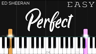 Perfect - Ed Sheeran | EASY Piano Tutorial