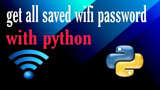 get all saved wifi passwords with python