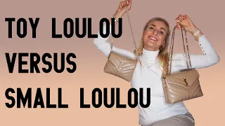 Saint Laurent Toy Loulou vs. Small Loulou Shoulder bag Comparison (1000$ price difference)