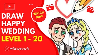 Draw Happy Wedding Fun Game Android iOS Games All Level 1 - 20 Answer Gameplay - Funny Puzzle Games