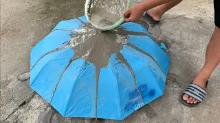 Creative Ideas from Cement and Rain Umbrellas - Fantastic Garden Design from Recyclables