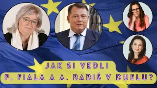 Duel premiéra Fialy a expremiéra Babiše komentuje Jiří Paroubek a  Jana Zwyrtek Hamplová a