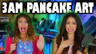 3AM Challenge: Do Not Make Pancake Art at 3am. Totally TV