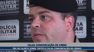 PM FAZ ALERTA SOBRE TROTES E FALSA COMUNICAÇÃO DE CRIMES