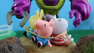 Pig George da Família Peppa Pig em uma Aventura de  Super Heróis | Em Português Completo