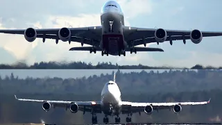 A380 VS 747 Head-on Takeoffs - " Which Sounds Best? "