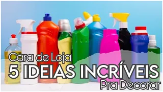 5 Ideias Incríveis pra decorar utilizando embalagem de produtos de limpeza