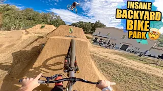 THIS BACKYARD MOUNTAIN BIKE PARK IS THE BEST YOU'LL EVER SEE!