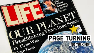 ASMR Page Turning 1980s Vintage Life Magazine • calm & slow to relax, study, sleep 💤  (No Talking)