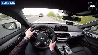 BMW 5 Series 2017 M Sport 540i G30 ACCELERATION & AUTOBAHN TOP SPEED POV by AutoTopNL
