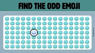 Find the Odd Emoji 9 Emoji Challenges | Test Your Eyes