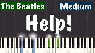 The Beatles - Help! Piano Tutorial | Medium
