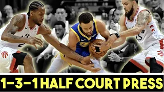 1-3-1 Half Court Press Basketball Defense