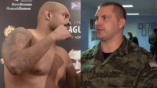 Special forces officer from Shlemenko's team against the Brazilian "Mountains"! Knockout in battle!​