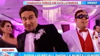 Sosia lui Becali - Mihai Bendeac, show la nunta lui Borcea