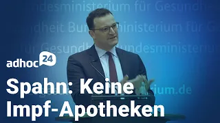 Spahn: Keine Impfung in Apotheken / Startschuss für Janssen / Apothekenpersonal zur Impfung