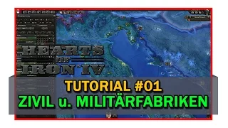 Hearts of Iron IV (4) Tutorial 1 - Zivil u. Militärfabrik *german deutsch*