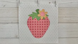 Bee Vintage Sew Along - Vintage Strawberry Block Tutorial!!