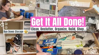 GET IT ALL DONE | Clean, Organize, Declutter With Me All Day PLUS Shop With Me