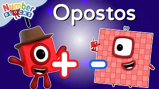 Aprenda a ADICIONAR e SUBTRAIR | Dias opostos | Aprenda a contar | Numberblocks em Português Brasil