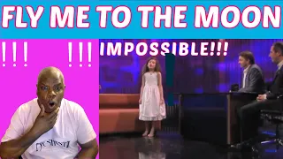 American Reaction to Angelina Jordan Sings Fly Me To The Moon on Senkveld The Late Show