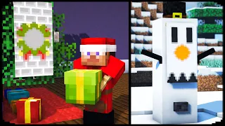 Minecraft: 10+ Cool BANNER Designs | Christmas Banner Ideas