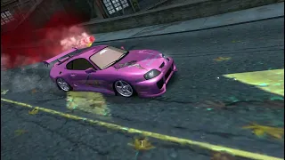 NFSMW 2005: Lap-Knockout Race: Toyota Supra 'Sophitia Alexandra' with Engine Sound Changing