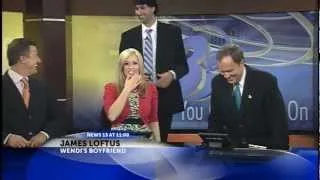 WENDI GETS ENGAGED DURING NEWS BROADCAST