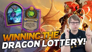 Winning at the Dragon Lottery! | Hearthstone Battlegrounds | Savjz