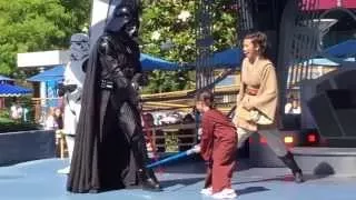 Star Wars Jedi Training Academy at Disneyland. Full Show HD.