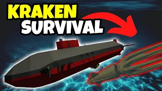 Wild Kraken Survival In My Research Submarine - Stormworks Multiplayer
