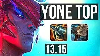 YONE vs PANTHEON (TOP) | 67% winrate, 6 solo kills, Legendary | KR Master | 13.15