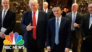 Donald Trump Touts Small Business Action With Alibaba’s Jack Ma | NBC News