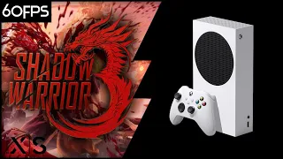 Xbox Series S | Shadow Warrior 3 | 60fps upgrade