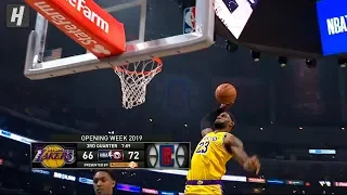 LeBron James Dunks & Staredowns! Lakers vs Clippers | October 22, 2019 | 2019-20 NBA Season