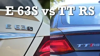 Acceleration battle: E63 S AMG vs TT RS