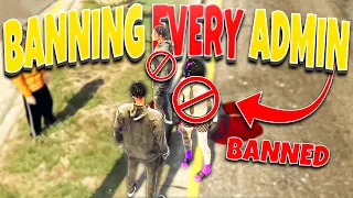 I BANNED Every Admin On This GTA RP Server.. (Server Trolling)