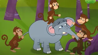 Dimbo The Stubborn Baby Elephant Movie | Bedtime Stories for Kids in English | Fairy Tales