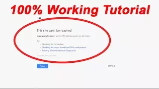 This Site Cannot Be Reached Chrome Fix - Fix This site can't be reached error in Google chrome