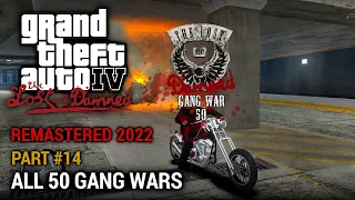 GTA 4 The Lost and Damned (Remastered 2022) Part 14 - ALL 50 Gang Wars
