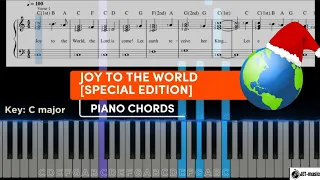 Joy to the World Piano Chords and Melody - Special Edition | Beginners Christmas Songs with Lyrics