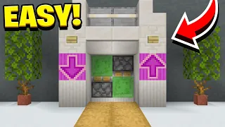 How to Build an Easy Working Elevator in Minecraft! (No Mods)