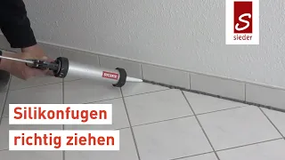 Silikonfugen richtig ziehen | Anleitung mit SYCOFIX Universal Silikon