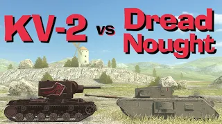 WOT Blitz Face Off || KV-2 vs Dreadnought