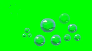 15 Bubbles effect Green Screen Animation || 4k green screen tv