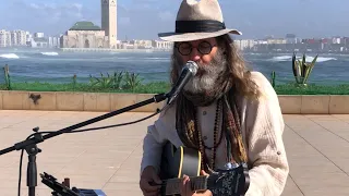 Busking at Casablanca Lighthouse - Soul Of A Man