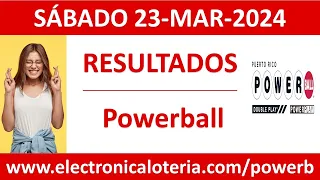 Resultado de Powerball del sabado 23 de marzo de 2024