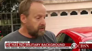Brother of Las Vegas shooter speaks with reporters