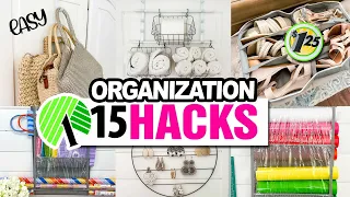 Clear the Clutter with these 15 Dollar Tree ORGANIZATION  HACKS!